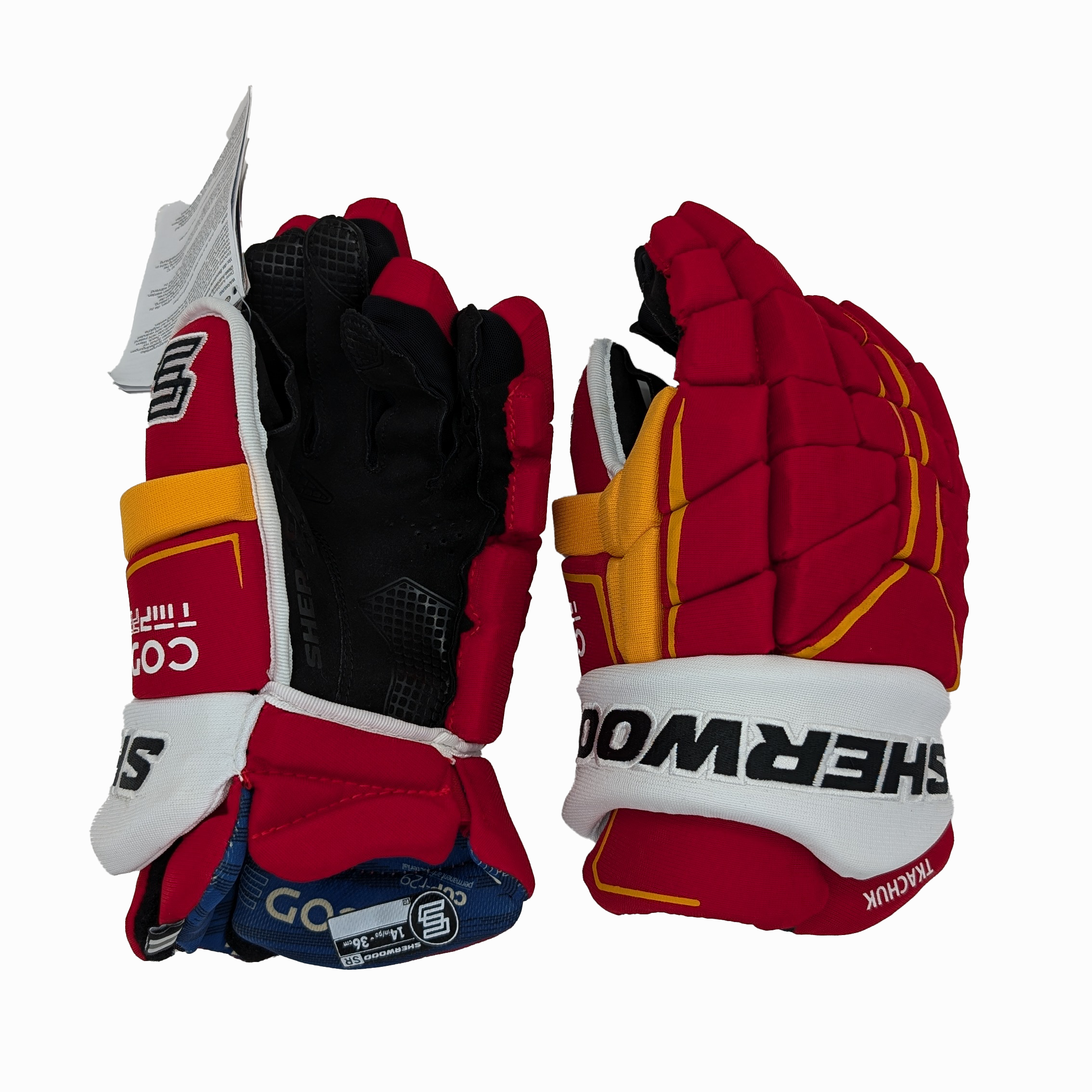 Gant Sherwood Code TMP Pro - NHL Pro Stock - Matthew Tkachuk (rouge/jaune/blanc)